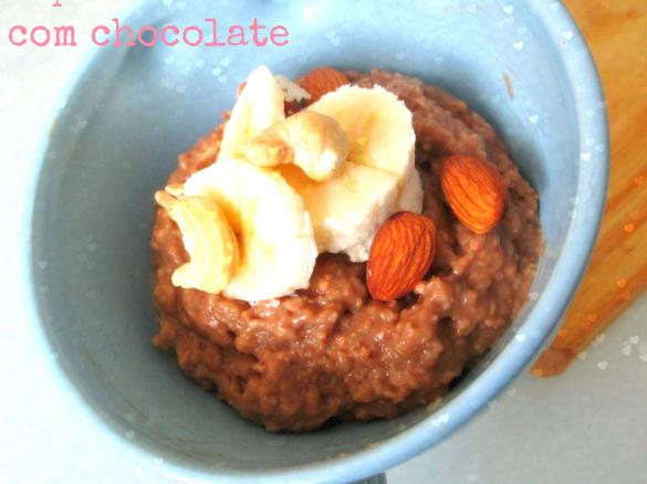Papas de aveia com chocolate SEM LACTOSE