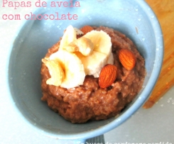Papas de aveia com chocolate SEM LACTOSE