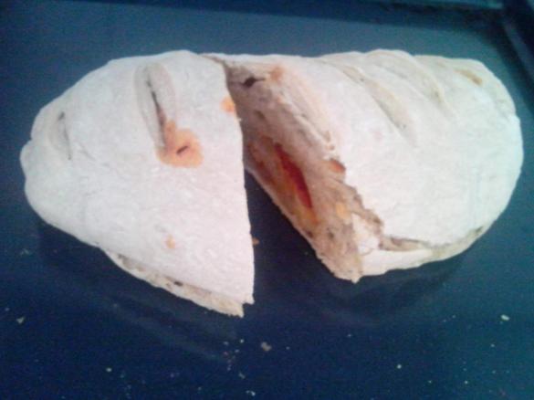 Pão caseiro com chouriço