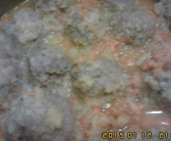 Almondegas com chapanhe