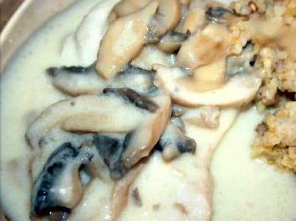 Escalopes de peru com molho de cebola