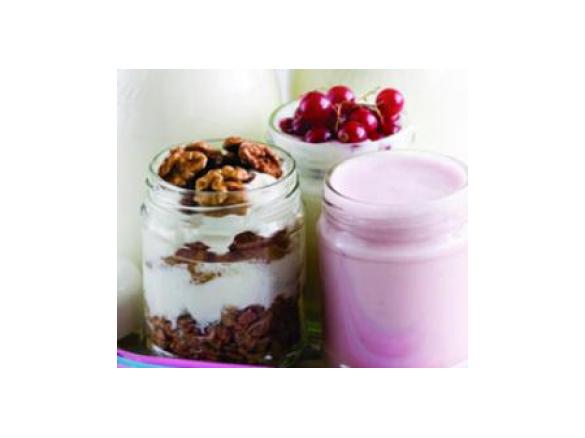 Iogurte natural com aroma de limão