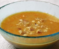Sopa de Abóbora e Castanhas