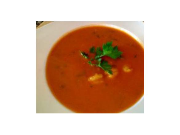 Creme aveludado de camarão