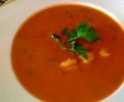 Creme aveludado de camarão