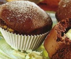 Muffins com Recheio de Chocolate Branco