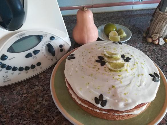 Bolo de Abóbora e Lima com creamcheese