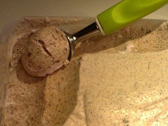 Gelado Cremoso de Chocolate - stracciatella