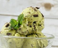 Gelado de menta e chocolate