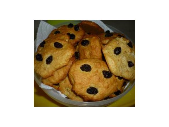 Biscoitos de Maçã e Passas