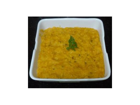 Arroz de bacalhau com polpa de tomate