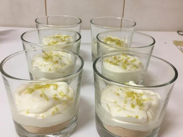 Mousse de Limão e Bolacha