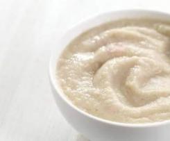 Papa de arroz, maçã e milho