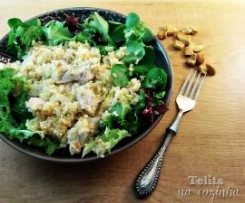 salada de bulgur com peru