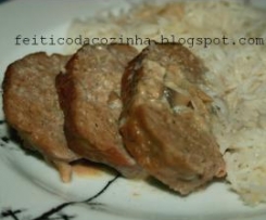 Rolo de Carne Picada Recheado