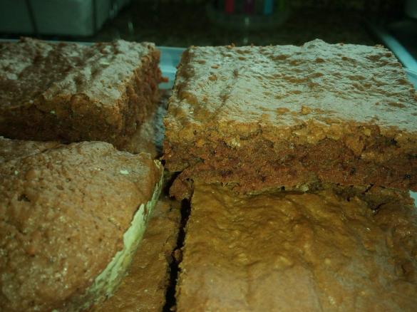 Brownie de chocolate com nozes moidas
