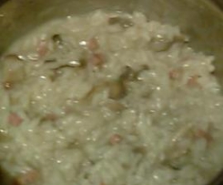 Risotto de Cogumelos com Bacon