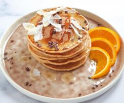 Panquecas com massa-mãe