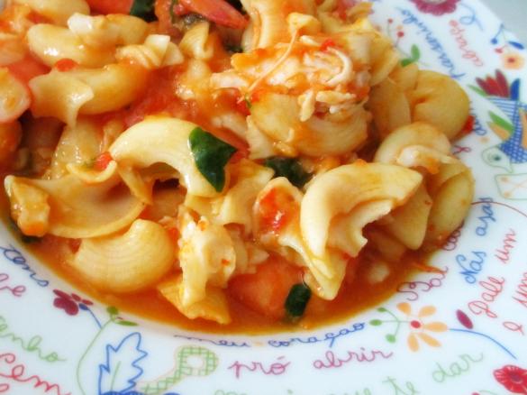 Massada de pescada e camarão