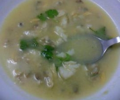 Sopa de Peixe e corgete