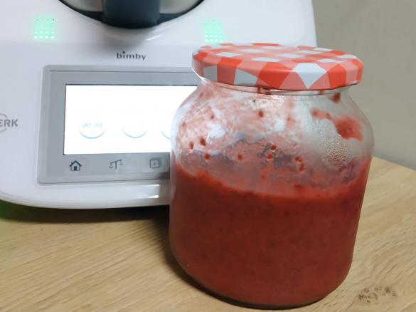 Compota de Morango com sementes de Chia (sem açúcar)