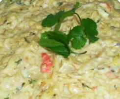 Pescada com caril e béchamel de coentros