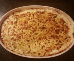 Empadão de alheira e couve flor