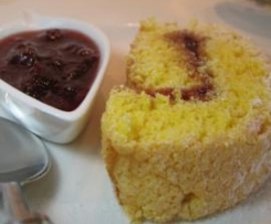 Torta com doce de morango