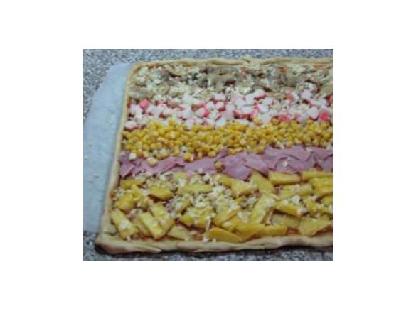 Pizza com massa fininha