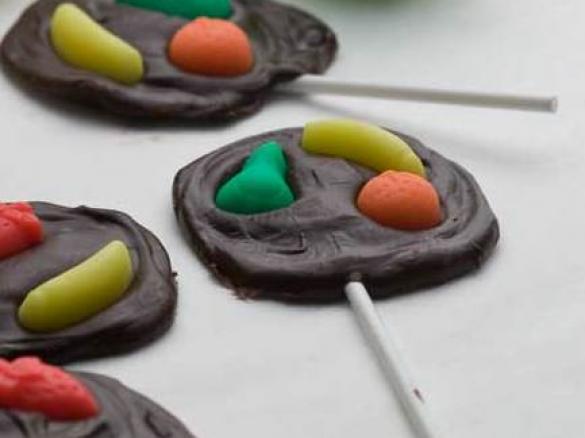 Chupa-chupas de Chocolate