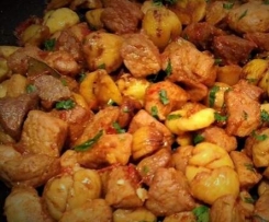 Lombinhos de Porco com Castanhas