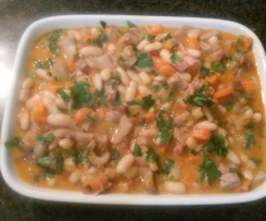 Dobrada com feijão branco