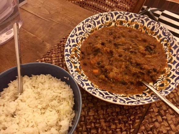 Estufado de Beringela e Grão