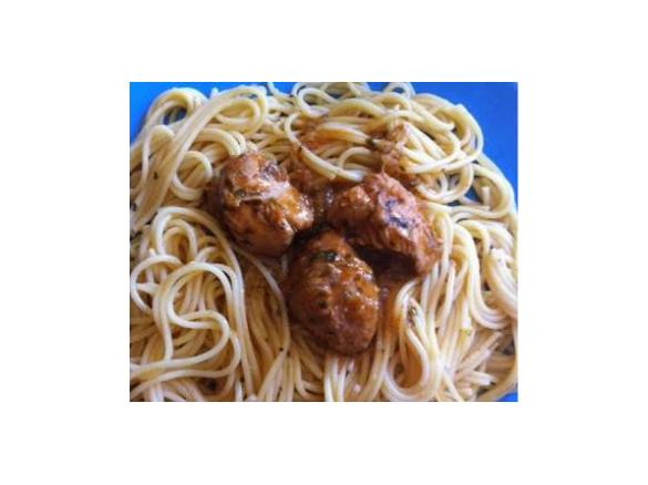 Frango Estufado com Esparguete na Varoma