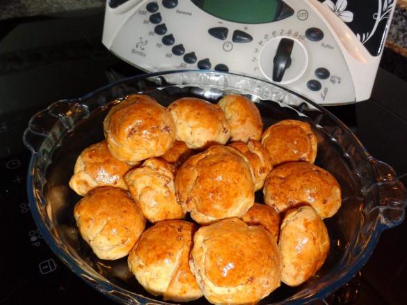 Pãezinhos de Bacon e Presunto