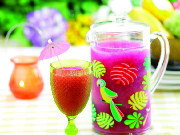 Granizado de limão e groselha