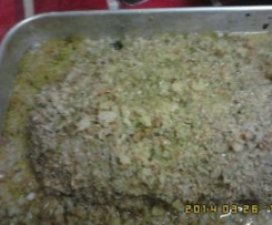 Carne picada com sementes