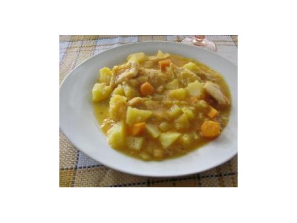 Dobrada com batata e cenoura