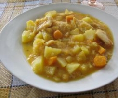 Dobrada com batata e cenoura