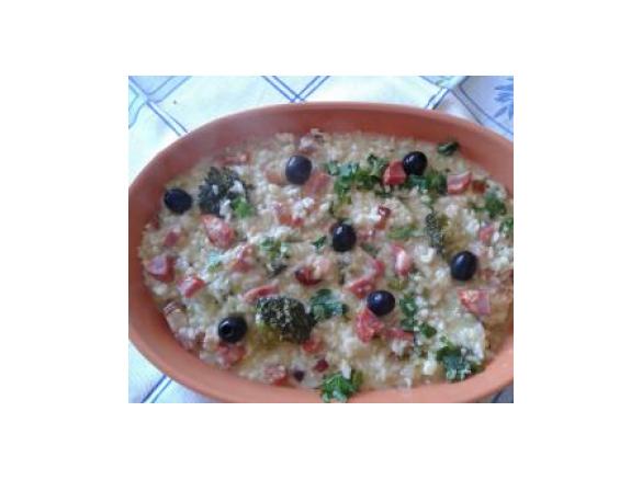 Risoto de Chouriço com Brócolos