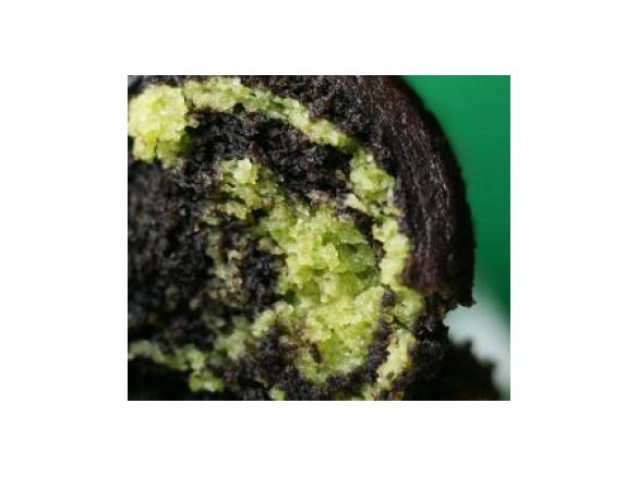 Bolo Marmoreado de Chocolate e "Matcha"