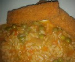 Arroz de Legumes com Douradinhos