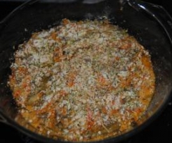 Estufado de quiabos gratinado