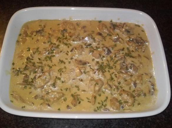 Strogonoff de Perú com molho de café