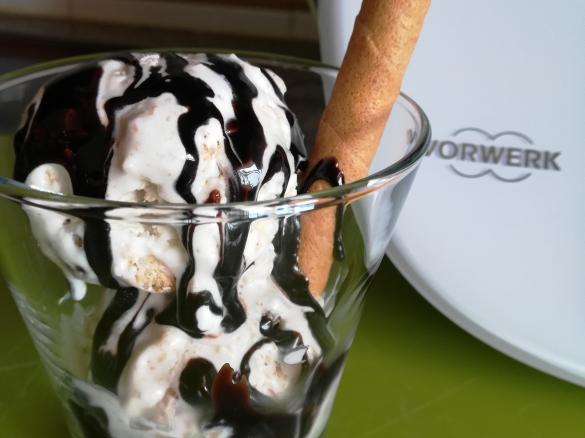 Gelado de bolacha com pepitas de chocolate