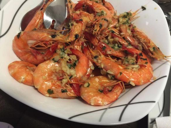 Gambas salteadas