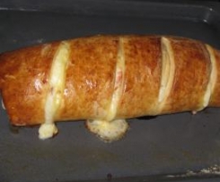 Pão recheado com fiambre e queijo