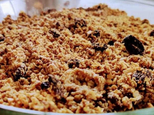 Crumble Maça Low Carb