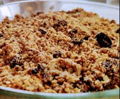 Crumble Maça Low Carb