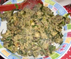 Migas de Couve e Broa á moda da Rosita